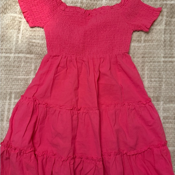 Pink Ruffled Kids Dress - Picture 1 of 3